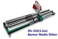 3m length semi-automatic Sticker and Flex Banner Roll Slitter Cutting Machine