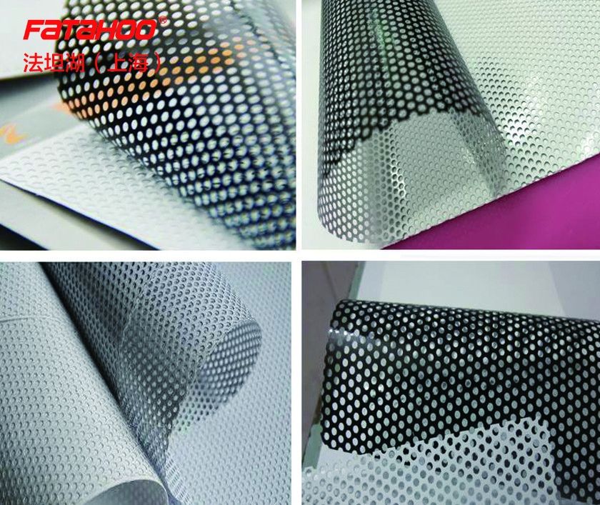 Permanent Clear Glue One Way Vision Sticker 1.52m Perforated Vinyl