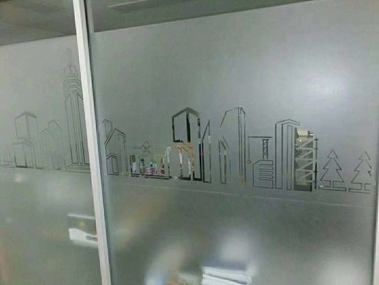 100 micron Sparkle Frosted Window Sticker Film For Office Decoration