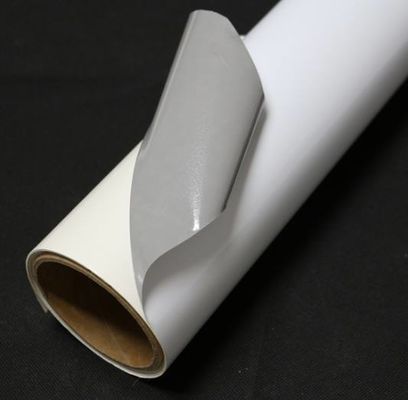 Outdoor Advertising Glossy Vinyl Sticker 100mic Roll With Permernent Grey Glue
