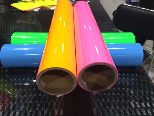 Glossy 120microns Vinyl Sticker Roll Self Adhesive For Advertising
