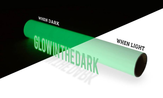 PVC Type Eco Solvent Printable Photoluminescent Vinyl Glow In The Dark 2 - 12 Hours