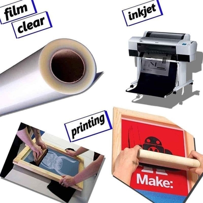 30/60cm Cold Peel /  Hot Peel Double Sides Matt DTF Printing PET Film Heat Transfer DTF PET Film Match With Hot Melt Powder
