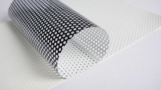 140g One Way Vision Film Perforated Adhesive Vinyl For Digital Printing