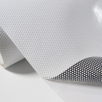 140g One Way Vision Film Perforated Adhesive Vinyl For Digital Printing