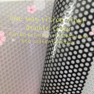 250m roll 120mic Perforated One Way Vision go through Film Hole 1.60mm For Car body