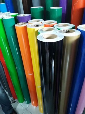 Matt PVC metalized silver Color Cutting Vinyl 120gsm Liner for advertising