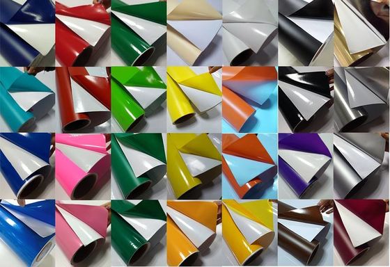 High Glossy 0.08mm Multi Color cutting Vinyl Stickers UV Resistance