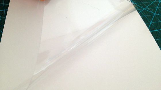 Monomeric PVC Glossy Cold Lamination Film With Acrylic Permanent Glue