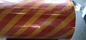 Road Safety Traffic Sign Chevron Reflective Sheeting Vinyl With Red / Yellow Stripes