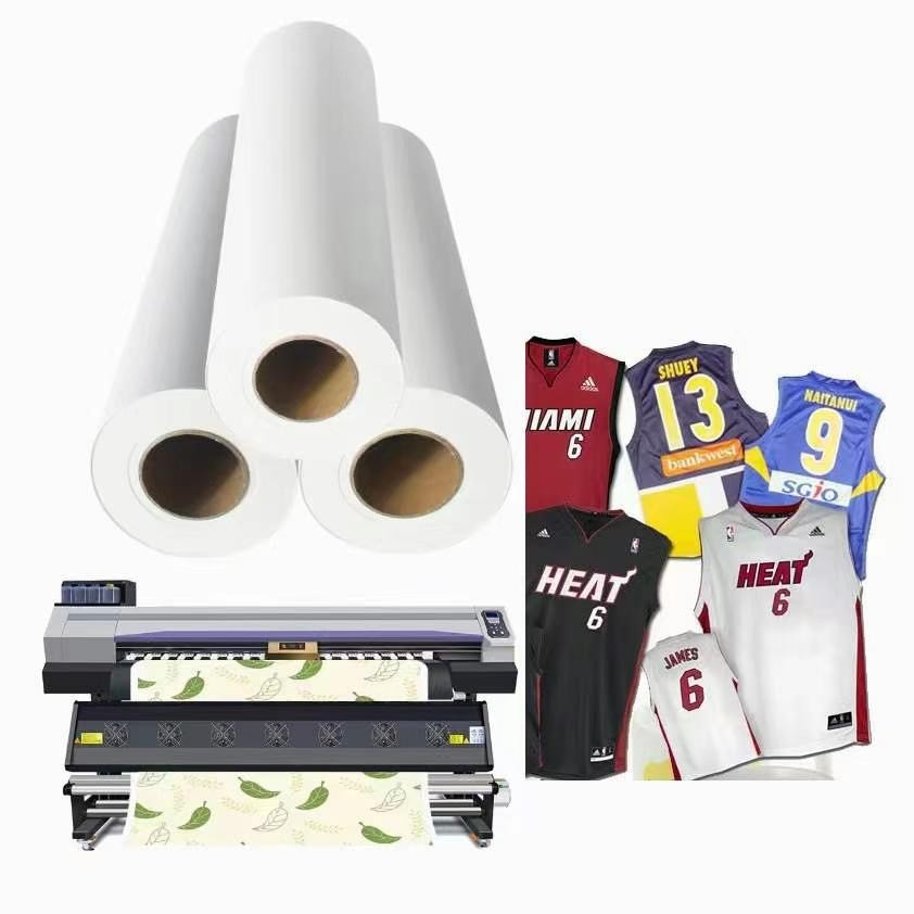 Transfer Paper 40g 98% Heat Transfer Rate Dye Sublimation Paper Roll 40g/50g/60g/80g ...