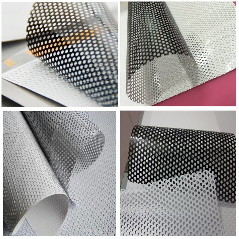 Sticker One Way Vision Printable 40% Transparency One Way Vision Perforated Vinyl Sticker For ...