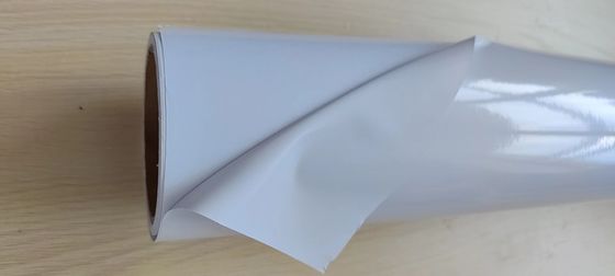 Car wrap white glossy grey glue bubble free Self Adhesive Vinyl sticker100mic/140gsm