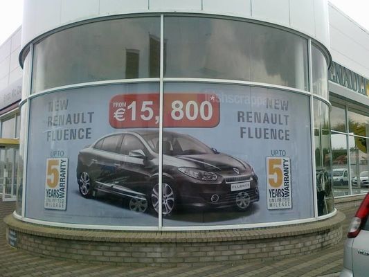 Micro perforated vinyl window film covering one way vision for wide format printing solvent printe