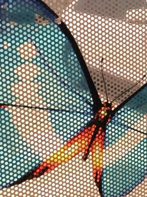 40% transmittance Self adhesive perforated vinyl (one way vision) 140mic/140gsm for window application
