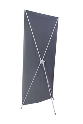 Satin/Luster grey back composite PET banner 330g/420g with coating for roll up displays