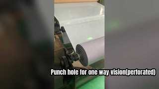 Do you know how to produce one way vision(see through vinyl/perforated vinyl)